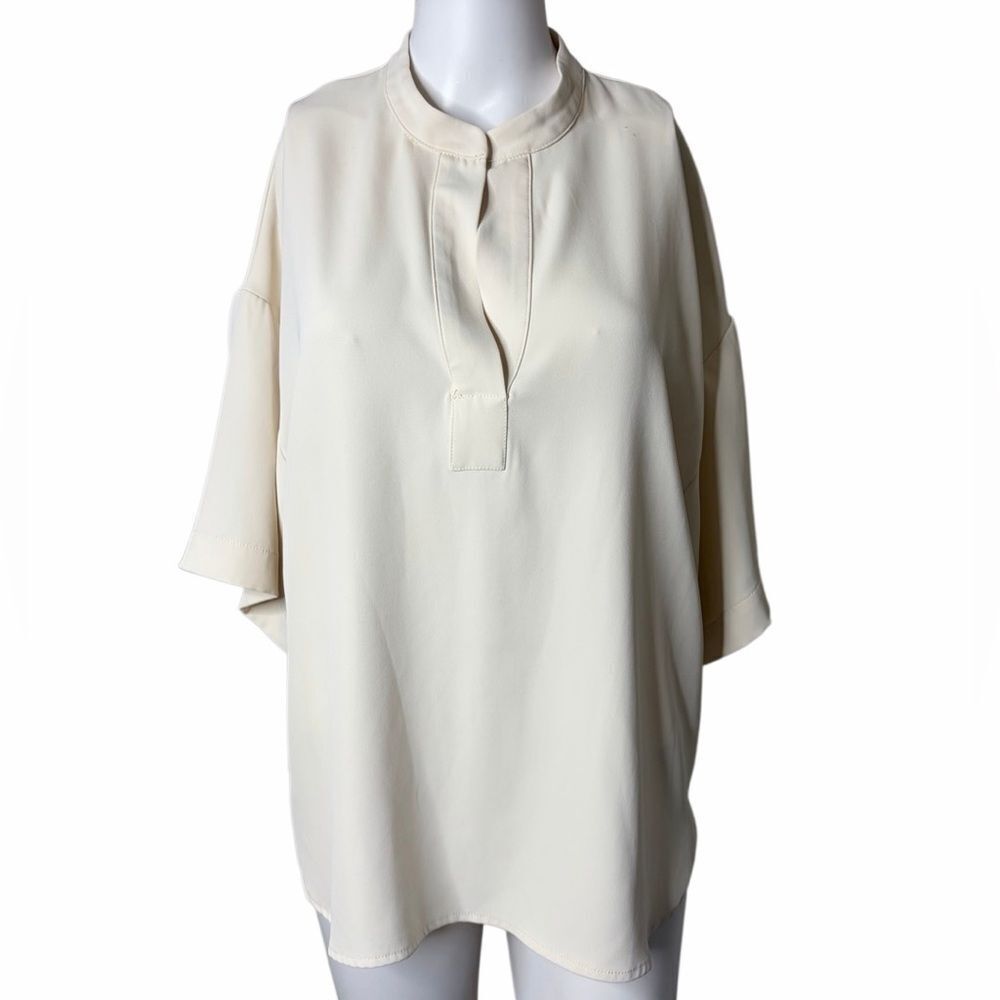 Melloday Elegant Cream Women's Top Size Small